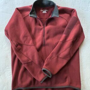 Arc'teryx Vintage 'Sniper' 1/4 Zip Polartec Wind Pro Fleece Pullover M Granite